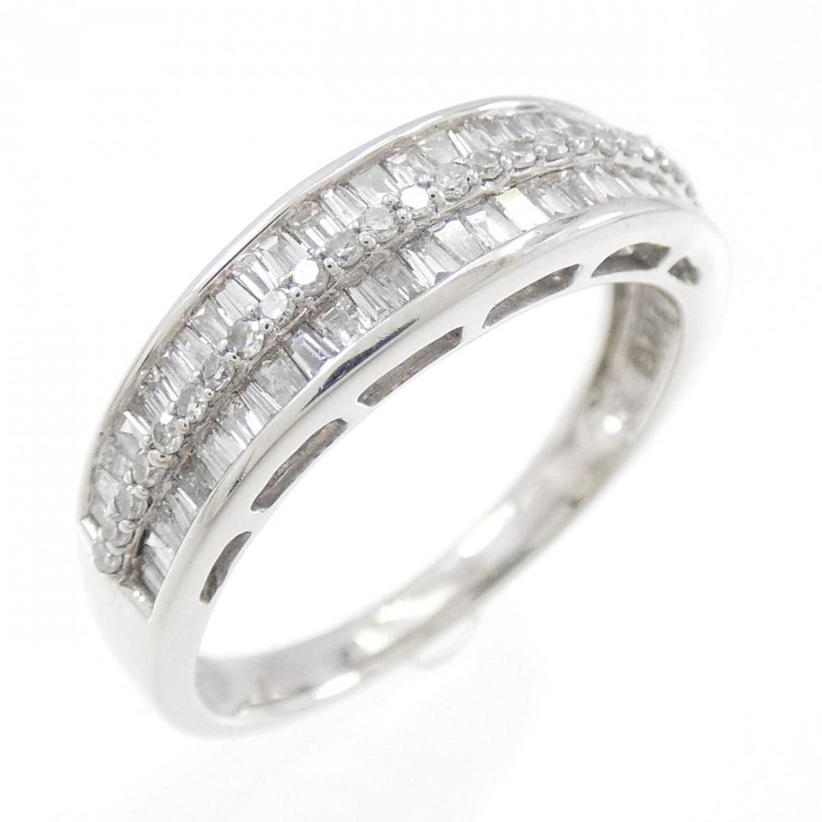 【KOMEHYO】 K18WG ダイヤモンド リング 0.35CT【中古】 【コメ兵】