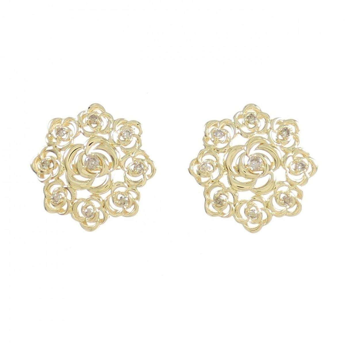 【KOMEHYO】 K18YG ダイヤモンド ピアス 0.20CT【中古】 【コメ兵】