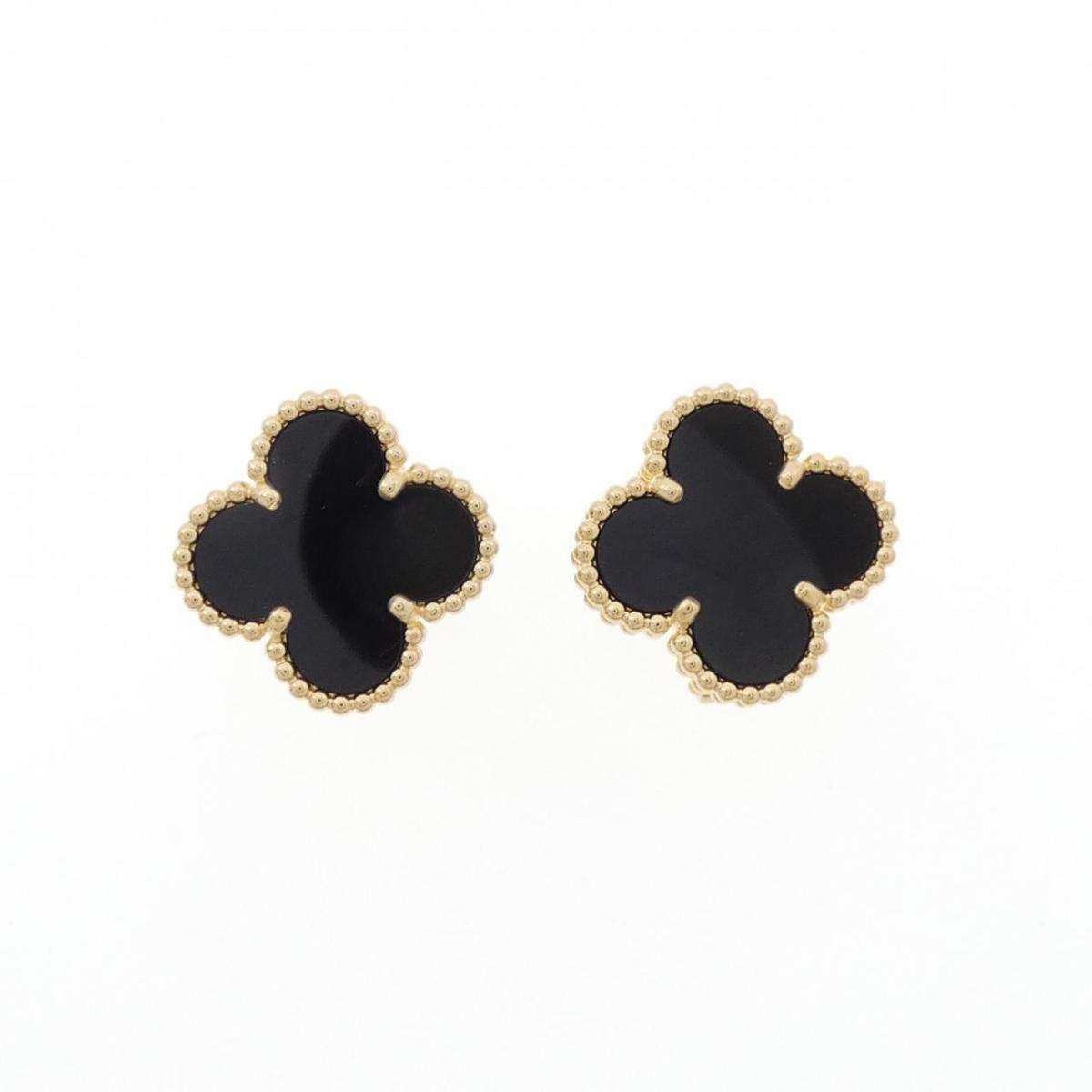 新品同様 ヴァンクリ&アーペルズ スウィートアルハンブラ　カーネリアンピアス Van Cleef & Arpels - ヴァンクリーフ＆アーペル Van Cleef