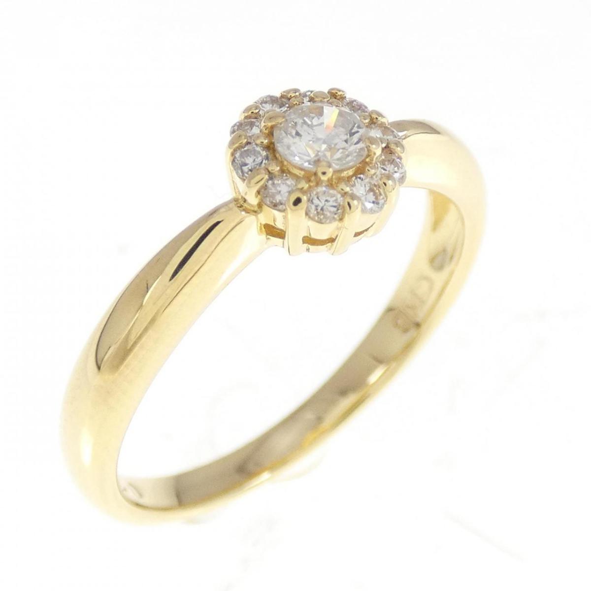 K18YG ダイヤモンド リング 0.23CT【中古】