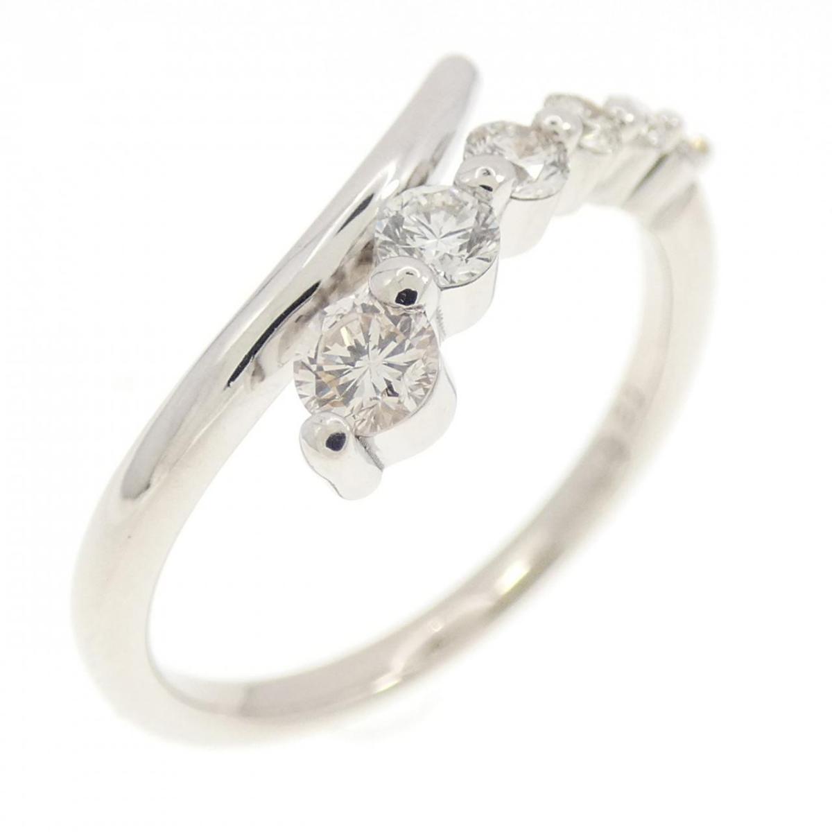 【KOMEHYO】 K18WG ダイヤモンド リング 0.30CT【中古】 【コメ兵】