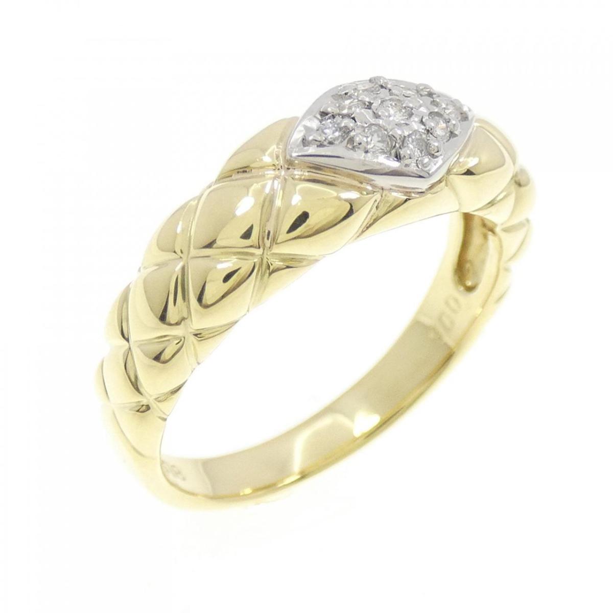 【KOMEHYO】 K18YG/PT900 ダイヤモンド リング 0.06CT【中古】 【コメ兵】
