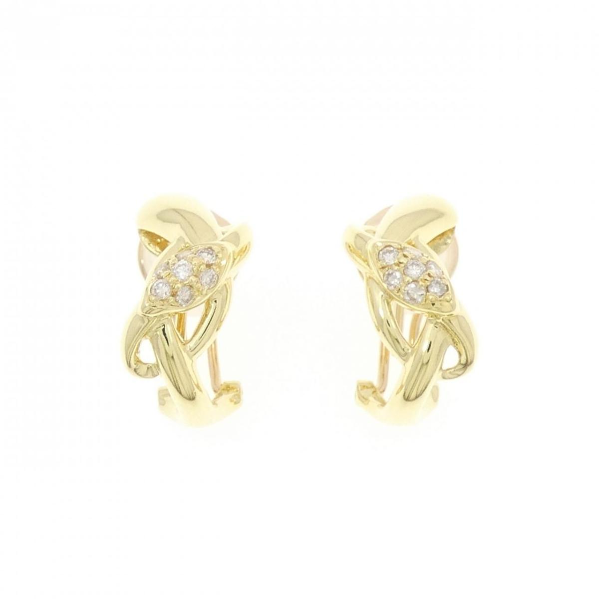 【KOMEHYO】 K18YG ダイヤモンド ピアス/イヤリング 0.20CT【中古】 【コメ兵】
