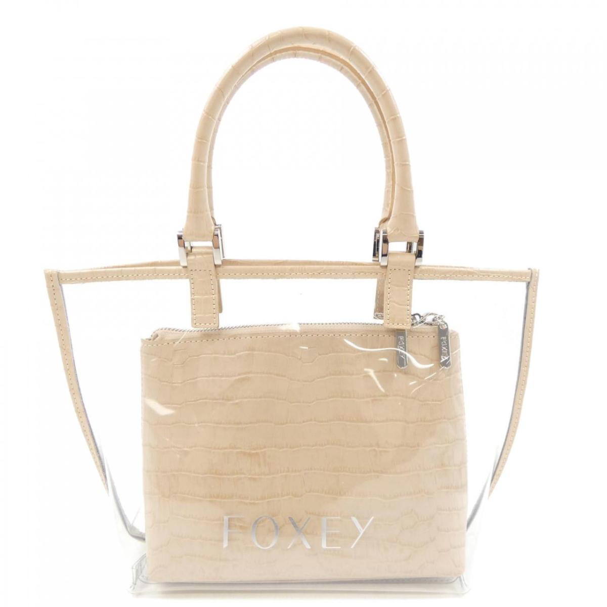 フォクシー　トートバッグ　anytime tote バッグ FOXEY BOUTIQUE（フォクシー） ANYTIME TOTE キャンバストート