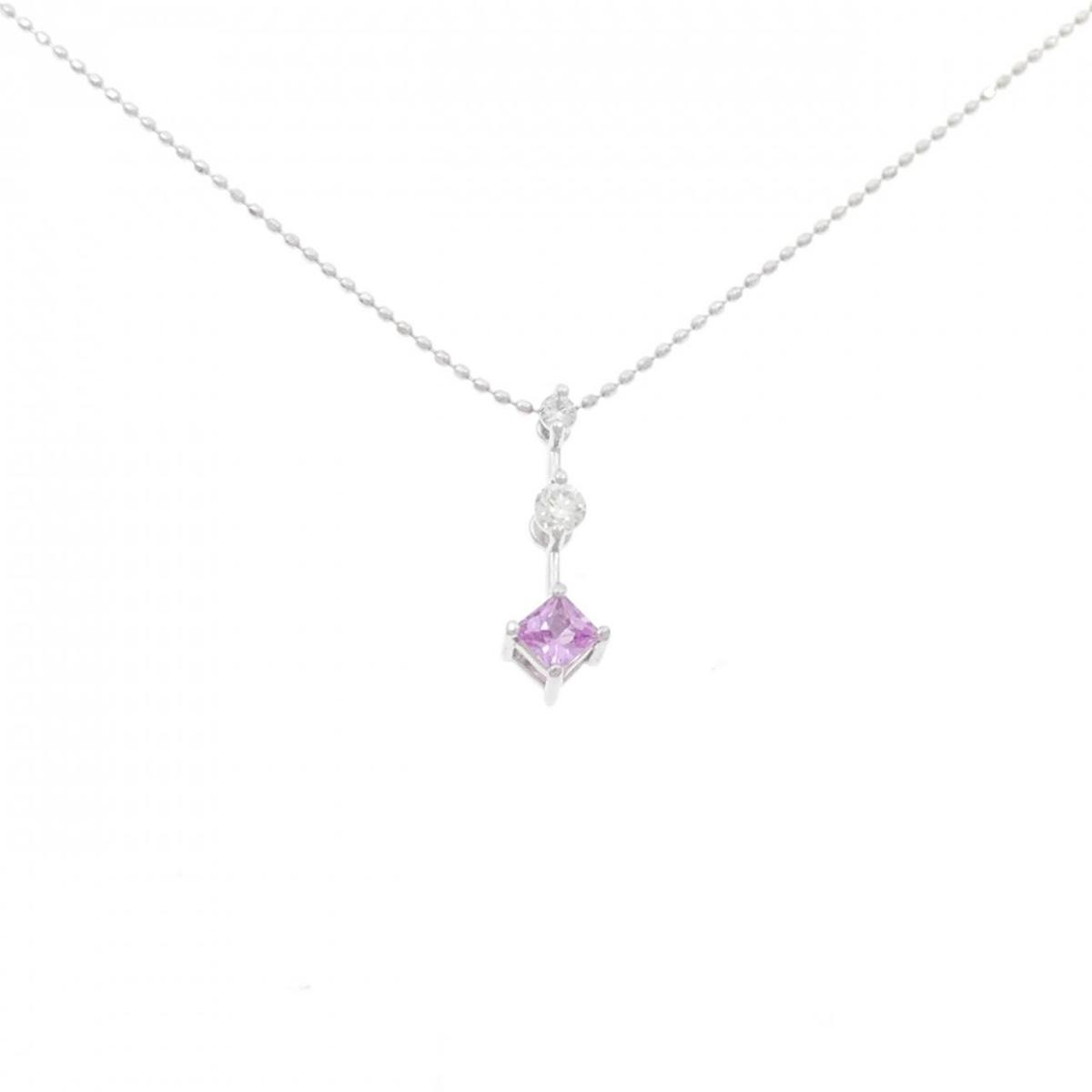 【KOMEHYO】 K18WG サファイヤ ネックレス 0.24CT【中古】 【コメ兵】
