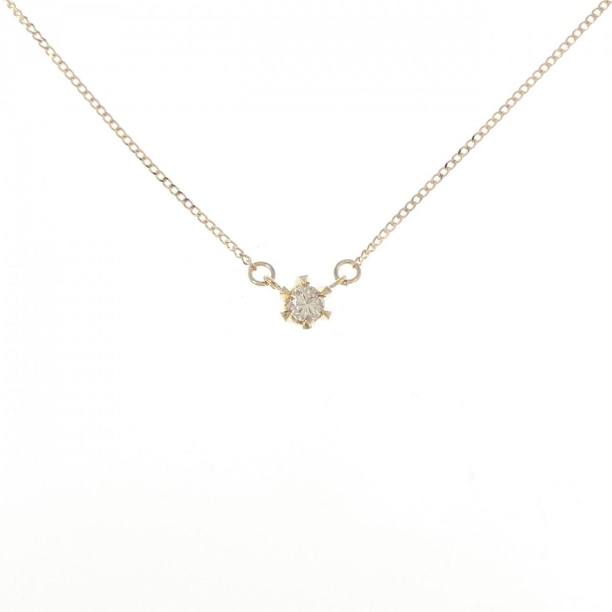 【KOMEHYO】 K18YG ダイヤモンド ネックレス 0.10CT【中古】 【コメ兵】 26,910円