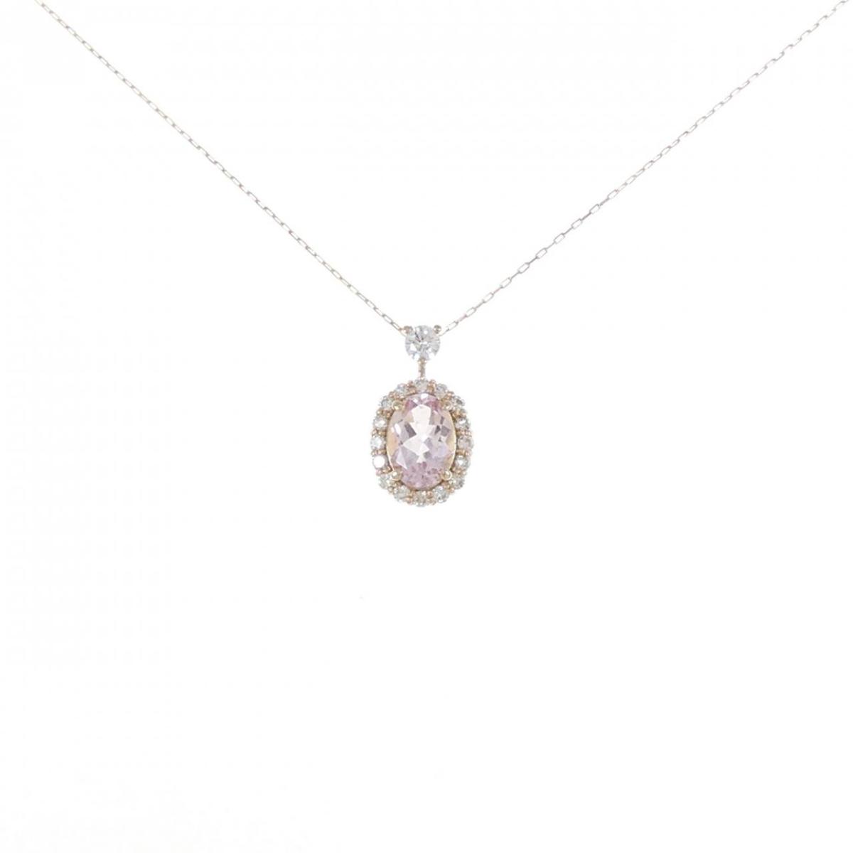 【KOMEHYO】 【新品】K18PG モルガナイト ネックレス 0.57CT【新品】 【コメ兵】