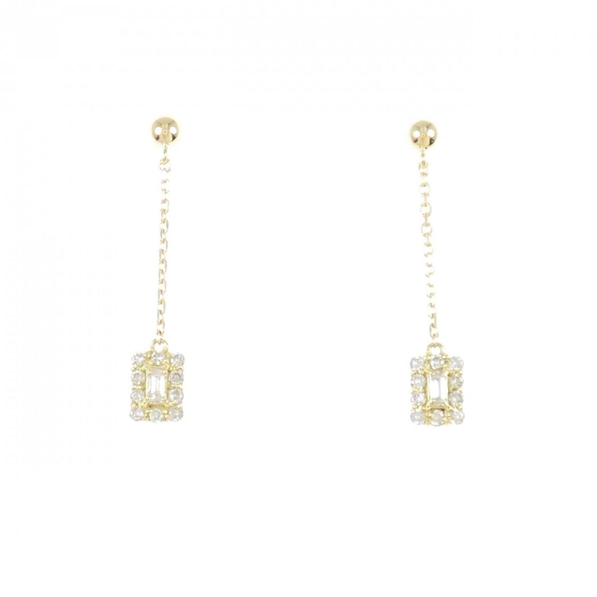 【KOMEHYO】 【新品】K18YG ダイヤモンド ピアス 0.20CT【新品】 【コメ兵】