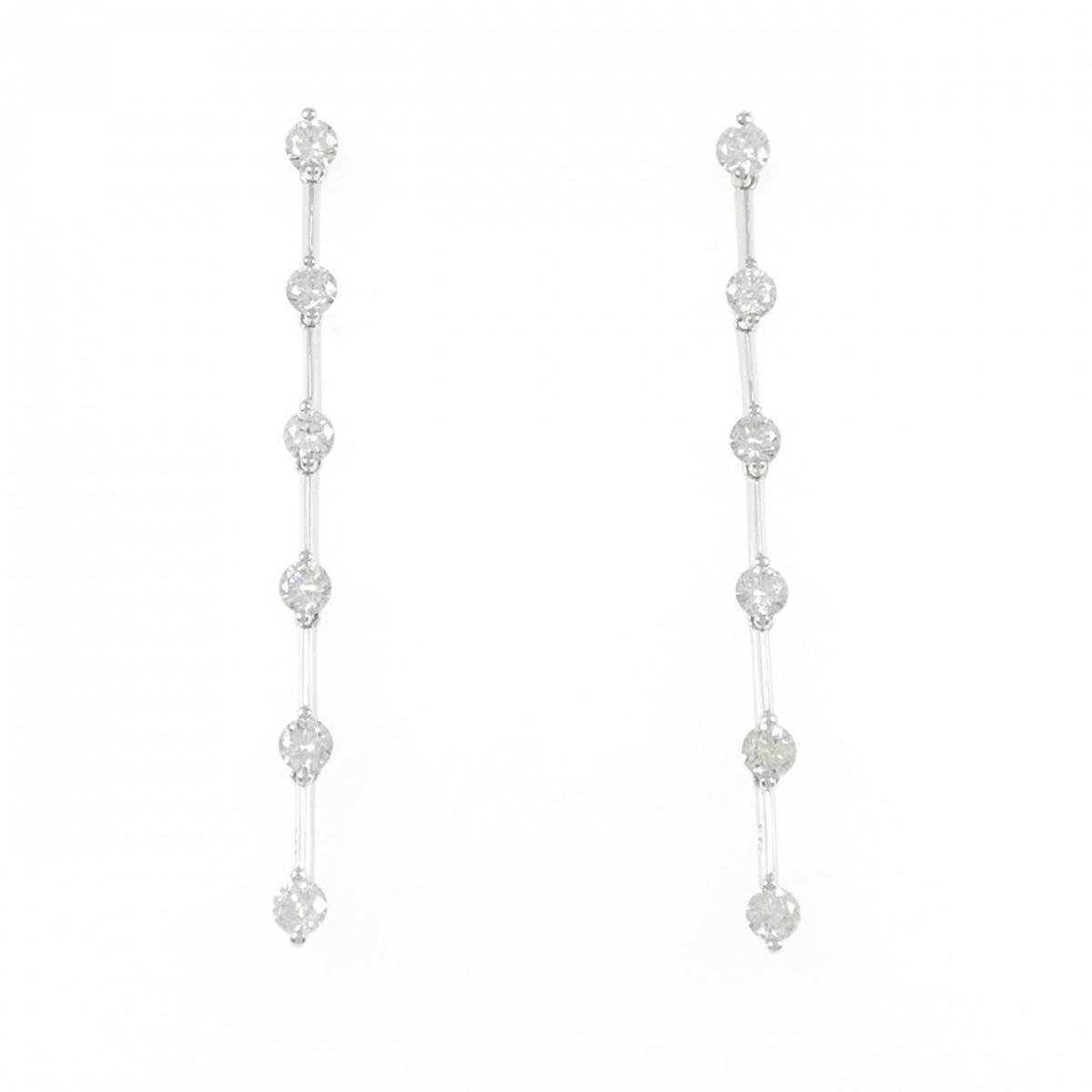【KOMEHYO】 【新品】PT900 ダイヤモンド ピアス 0.70CT【新品】 【コメ兵】