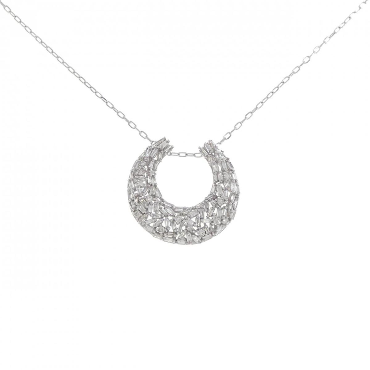 【KOMEHYO】 K18WG ダイヤモンド ネックレス 0.50CT【中古】 【コメ兵】
