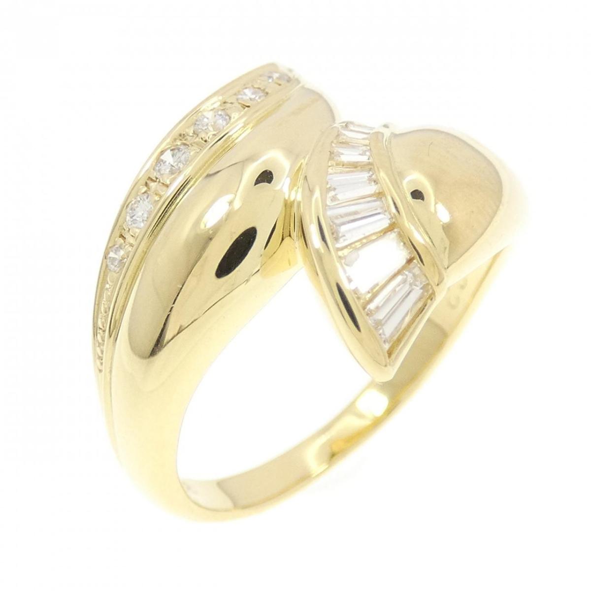 【KOMEHYO】 K18YG ダイヤモンド リング 0.32CT【中古】 【コメ兵】