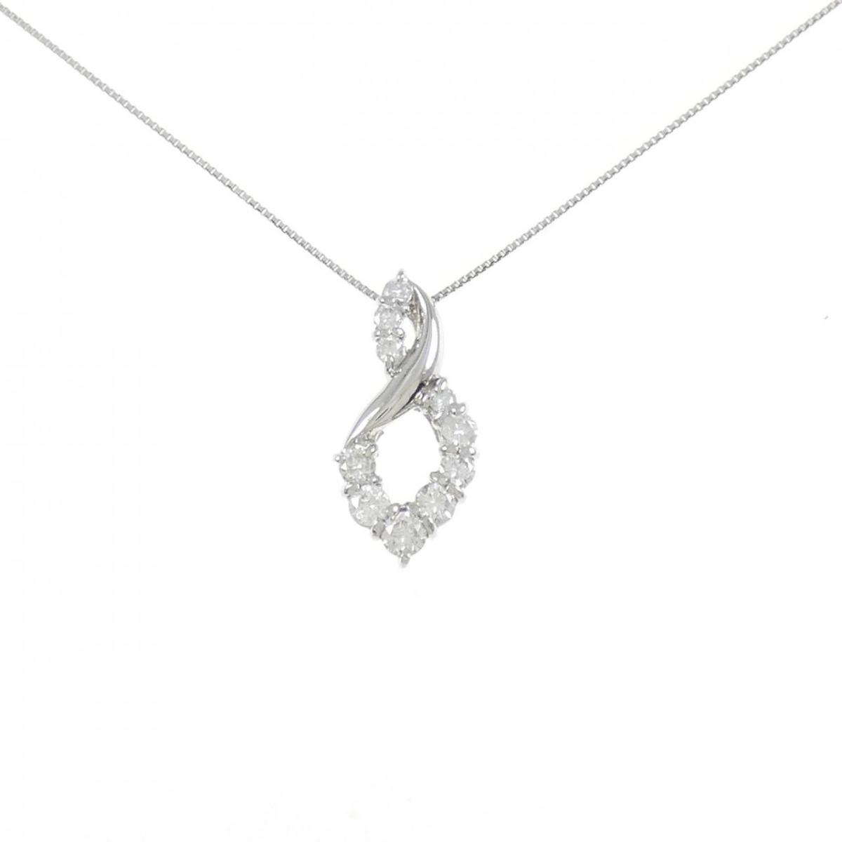 【KOMEHYO】 PT900/PT850 ダイヤモンド ネックレス 0.50CT【中古】 【コメ兵】