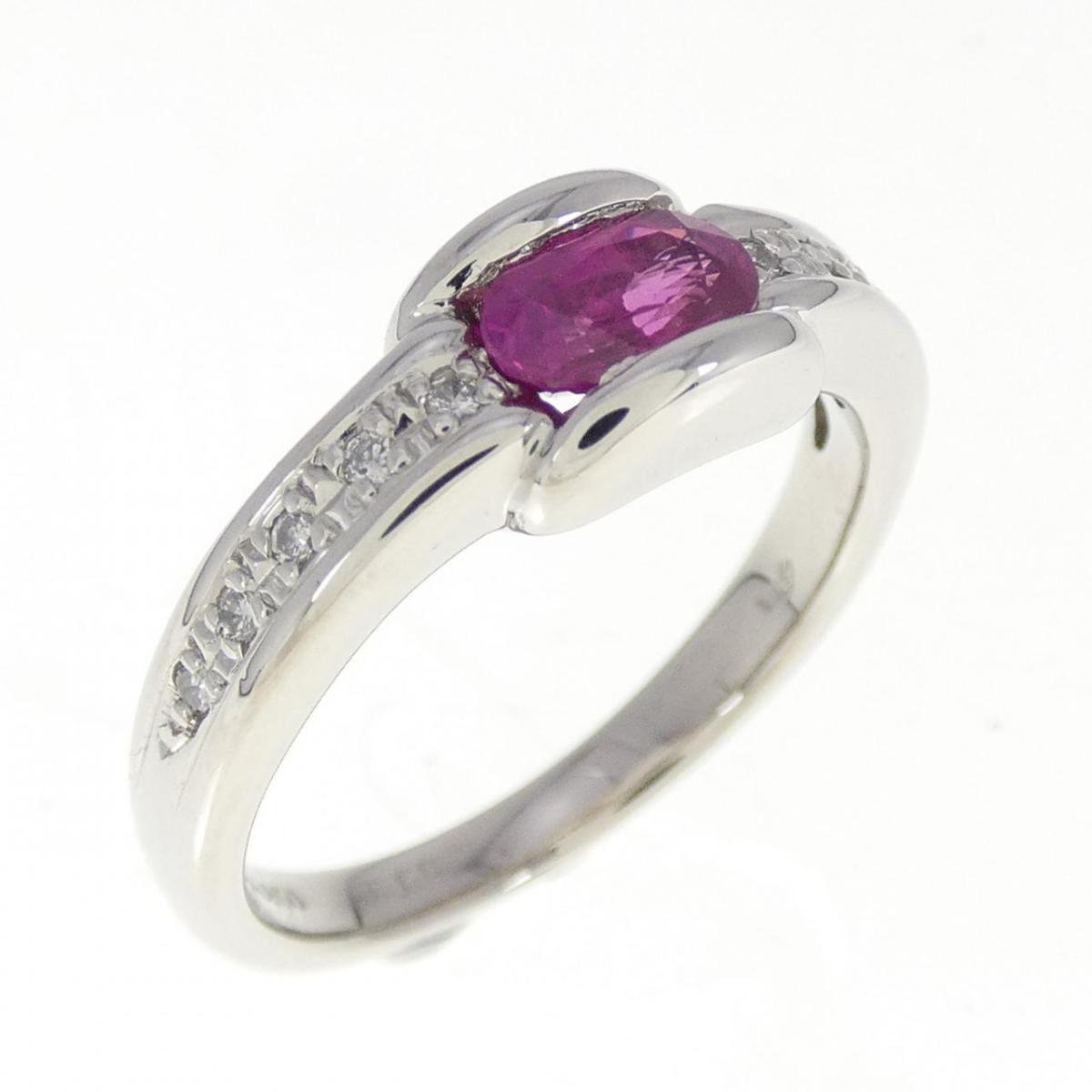 【KOMEHYO】 PT850 ルビー リング 0.60CT【中古】 【コメ兵】