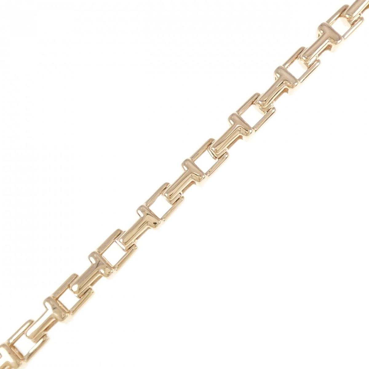 【美品　レア】ティファニー　14KT TRIM ダブルハート　ブレスレット 美品 レア】ティファニー 14KT TRIM ダブルハート ブレスレット