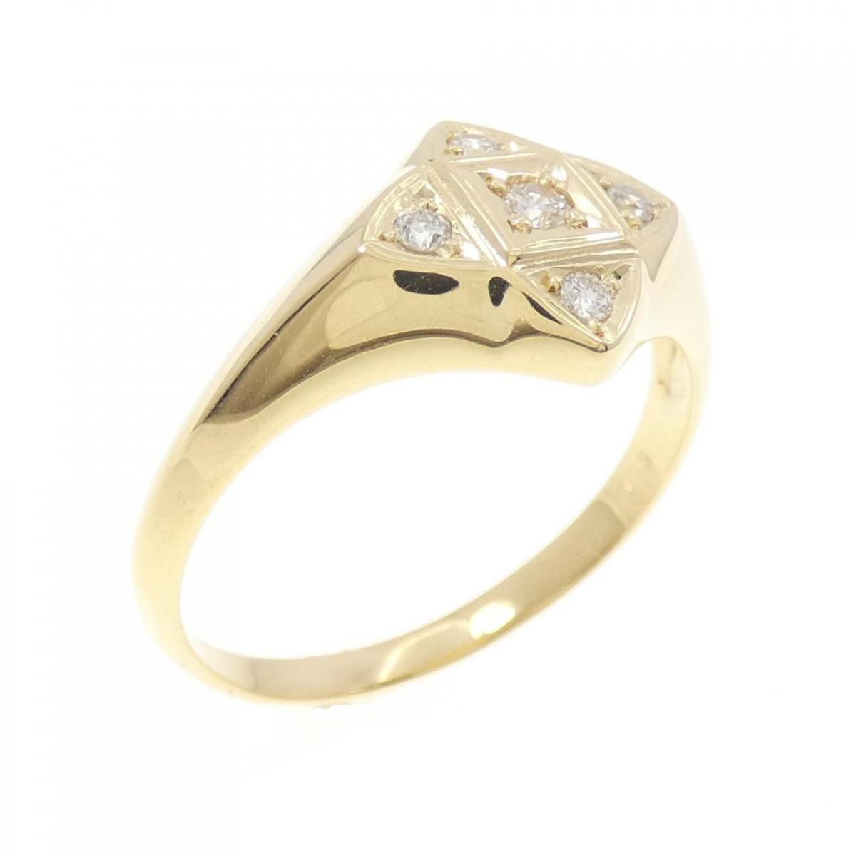 【KOMEHYO】 【新品】K18YG ダイヤモンド リング 0.13CT【新品】 【コメ兵】