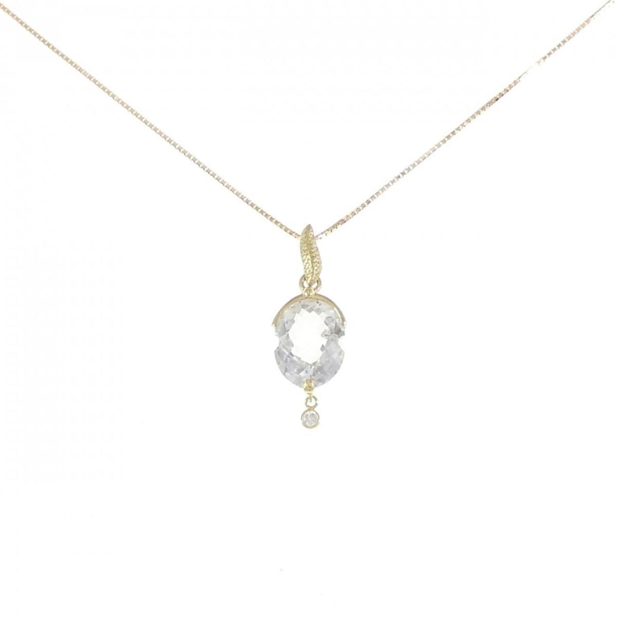 【KOMEHYO】 K18YG クオーツ ネックレス 3.31CT【中古】 【コメ兵】