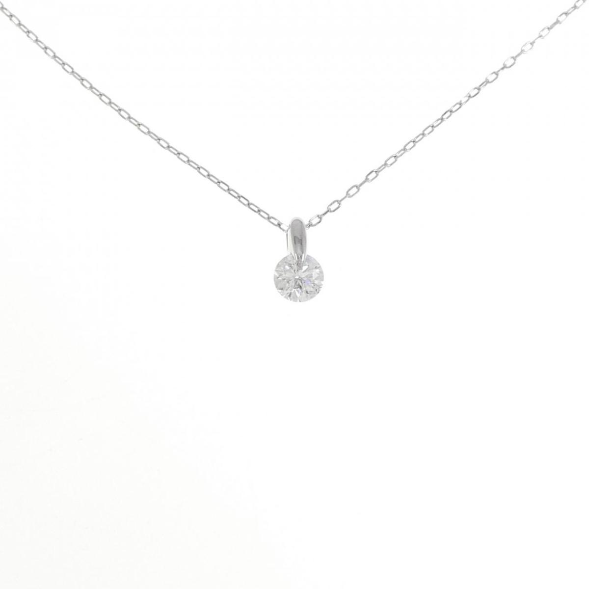 【KOMEHYO】 PT900/PT850 ソリティア ダイヤモンド ネックレス 0.53CT【中古】 【コメ兵】