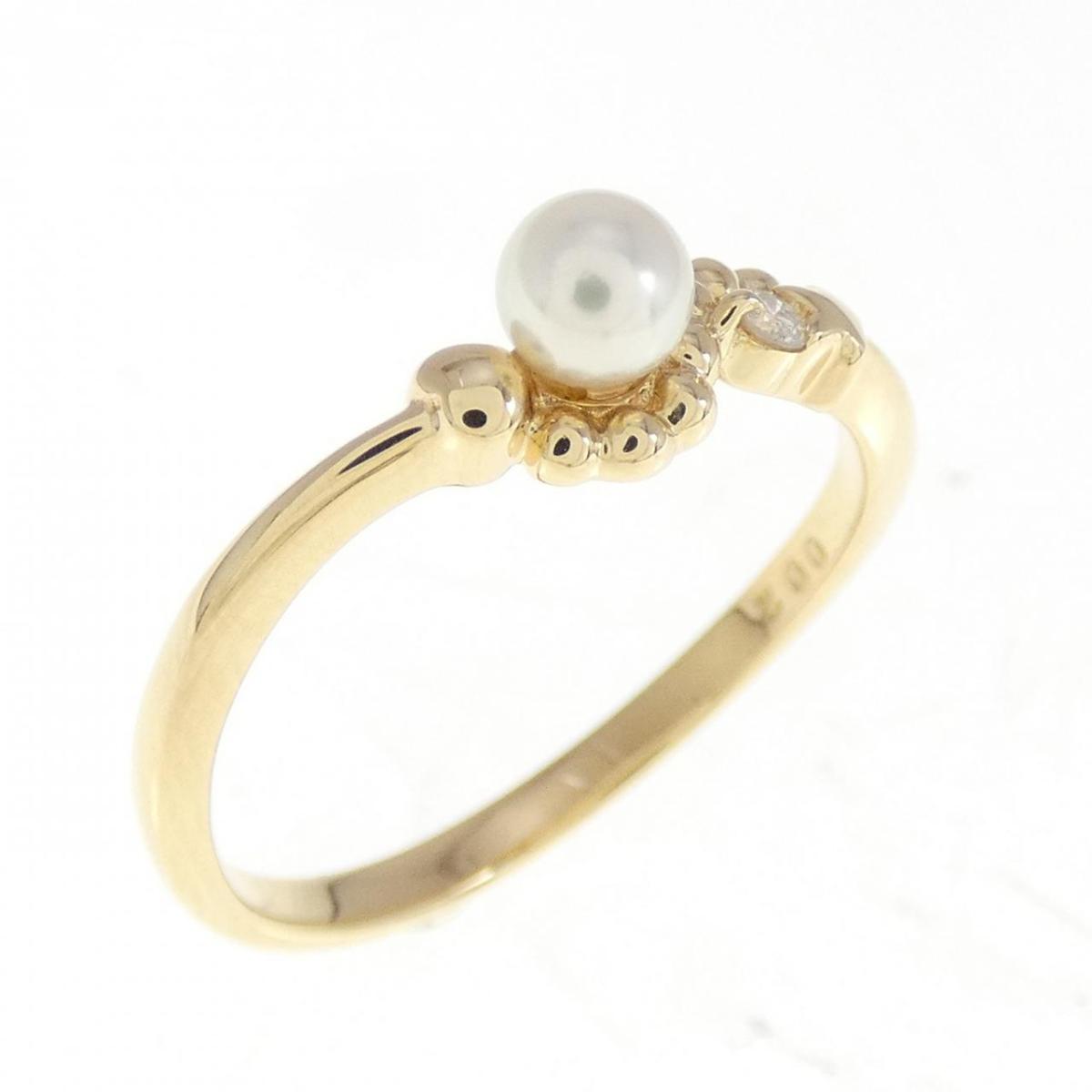 【KOMEHYO】 K18YG アコヤパール リング 3.6mm【中古】 【コメ兵】