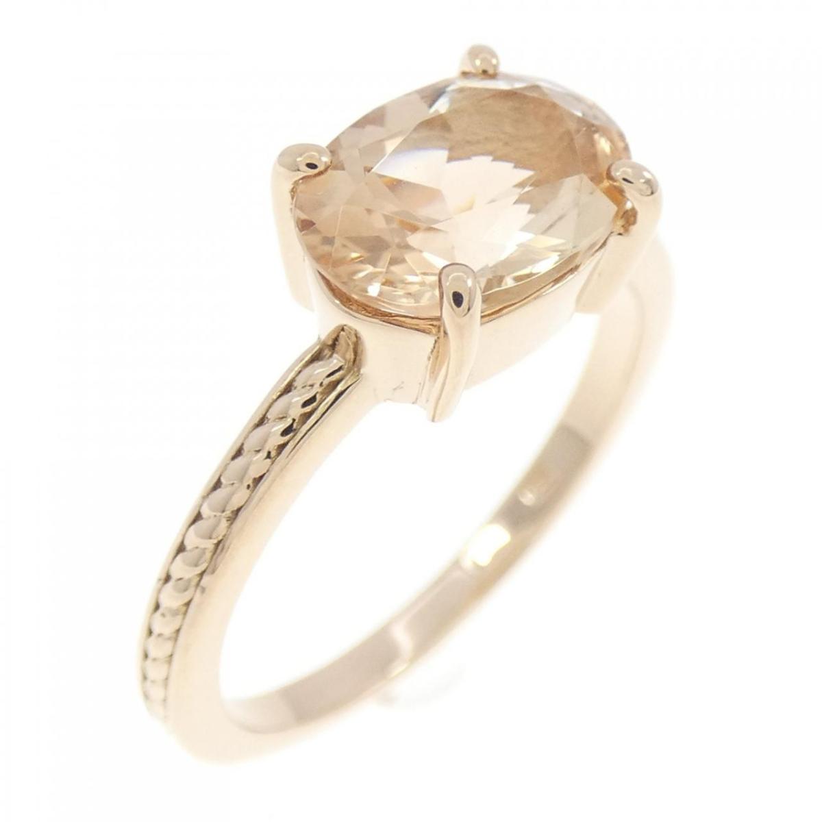 K18PG ラブラドライト リング 1.38CT【中古】