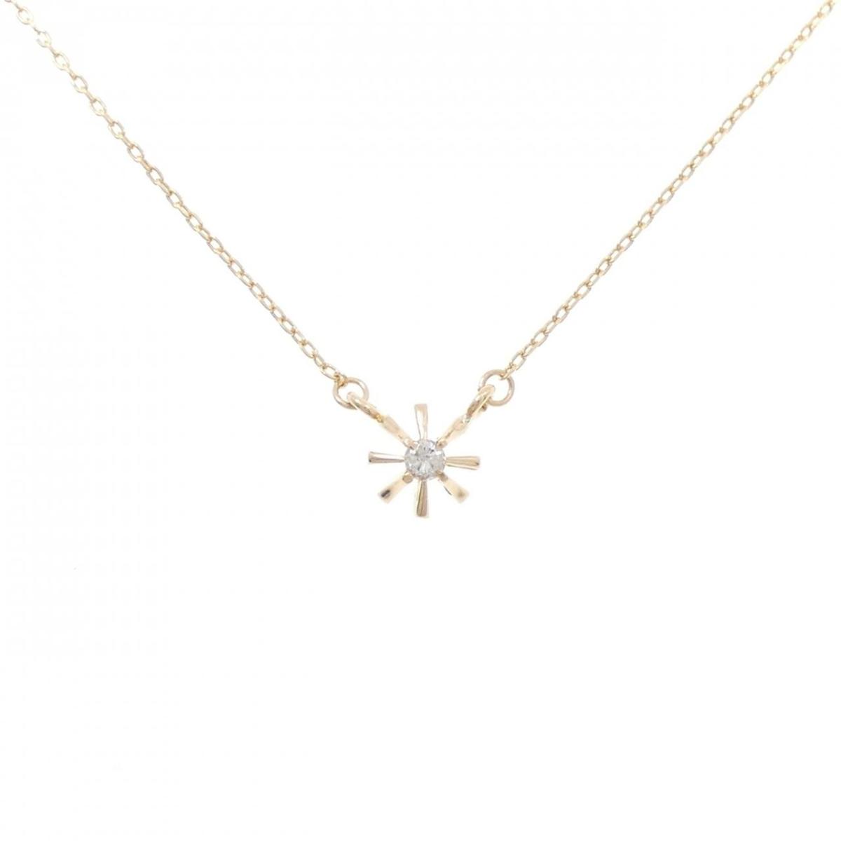 【KOMEHYO】 K18YG ダイヤモンド ネックレス【中古】 【コメ兵】