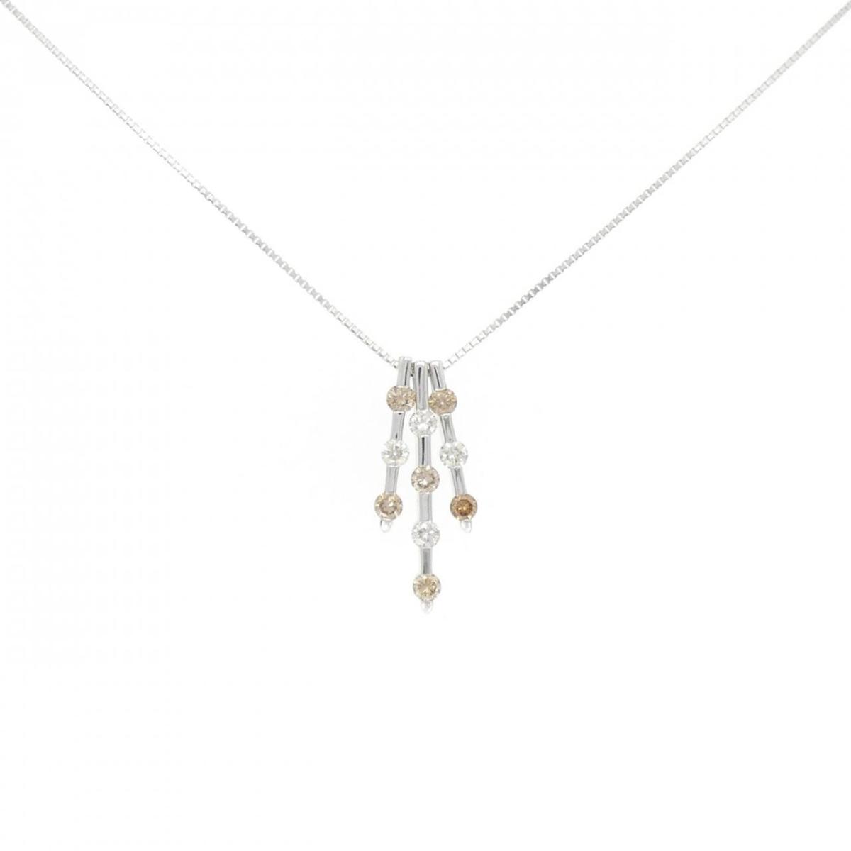 【KOMEHYO】 K18WG 2WAY ダイヤモンド ネックレス 0.67CT【中古】 【コメ兵】