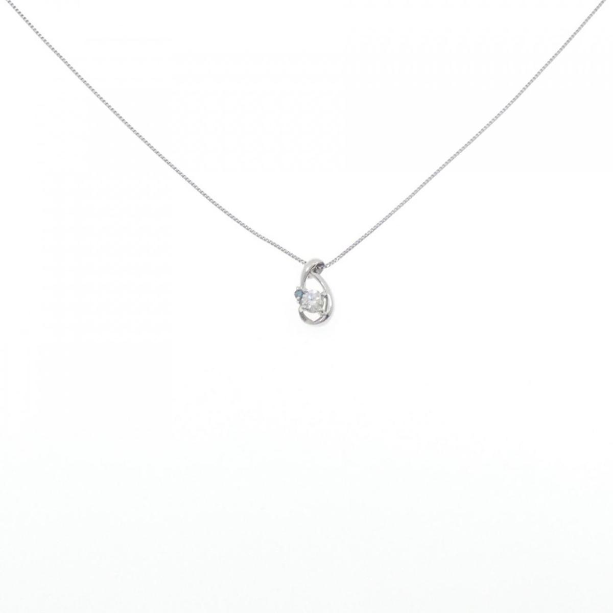 【KOMEHYO】 PT850 ダイヤモンド ネックレス 0.14CT【中古】 【コメ兵】