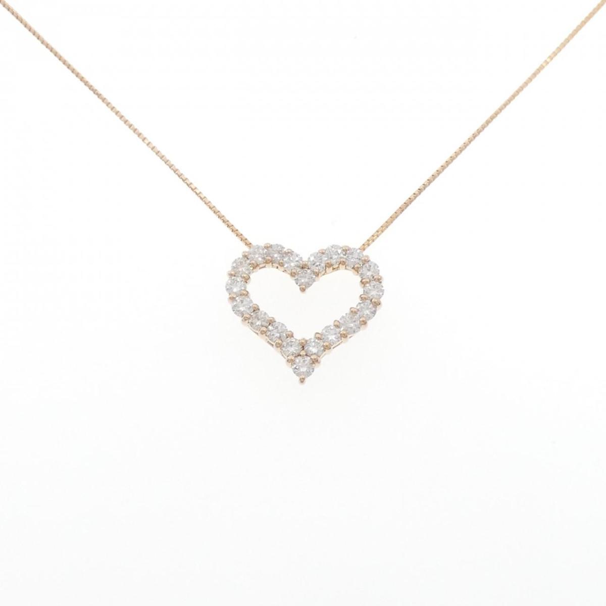 【KOMEHYO】 K18PG ハート ダイヤモンド ネックレス 1.00CT【中古】 【コメ兵】｜KOMEHYO ONLINESTORE 店