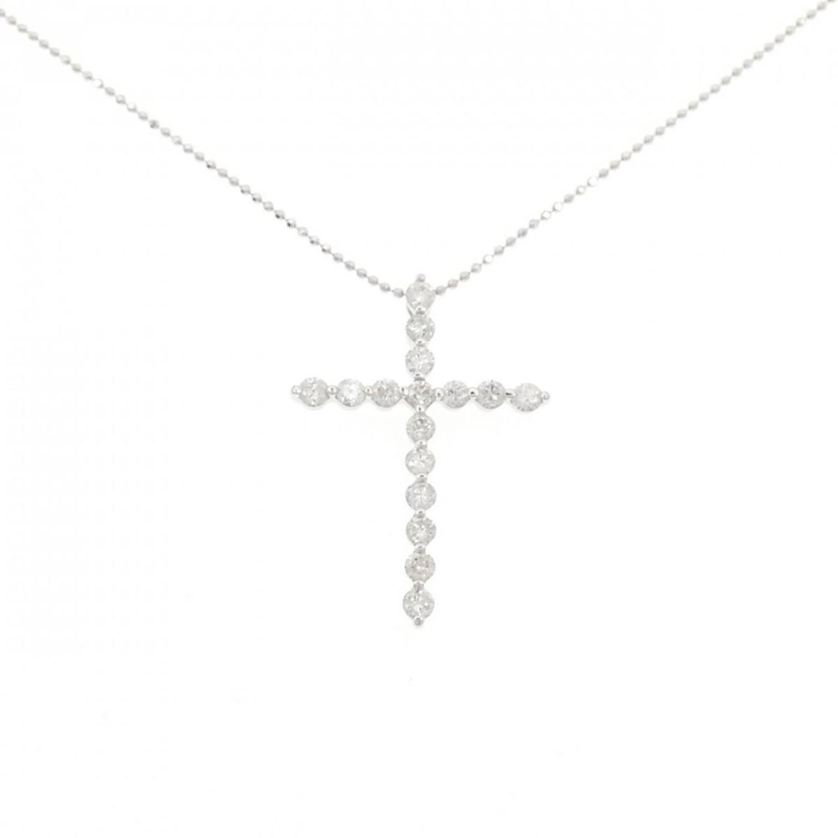 【KOMEHYO】 K18WG ダイヤモンド ネックレス 1.00CT【中古】 【コメ兵】