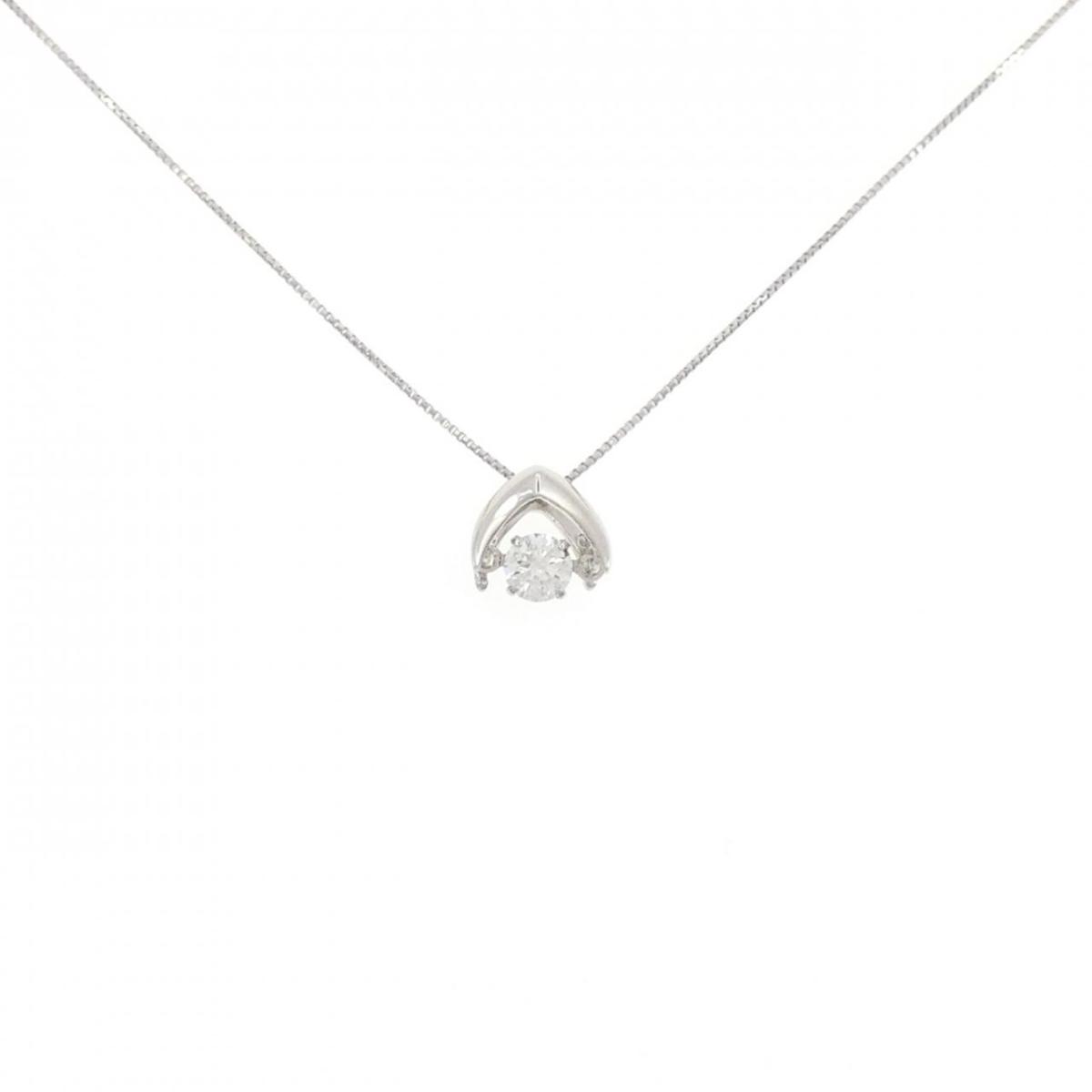 【KOMEHYO】 PT900/PT850 ダイヤモンド ネックレス 0.223CT【中古】 【コメ兵】
