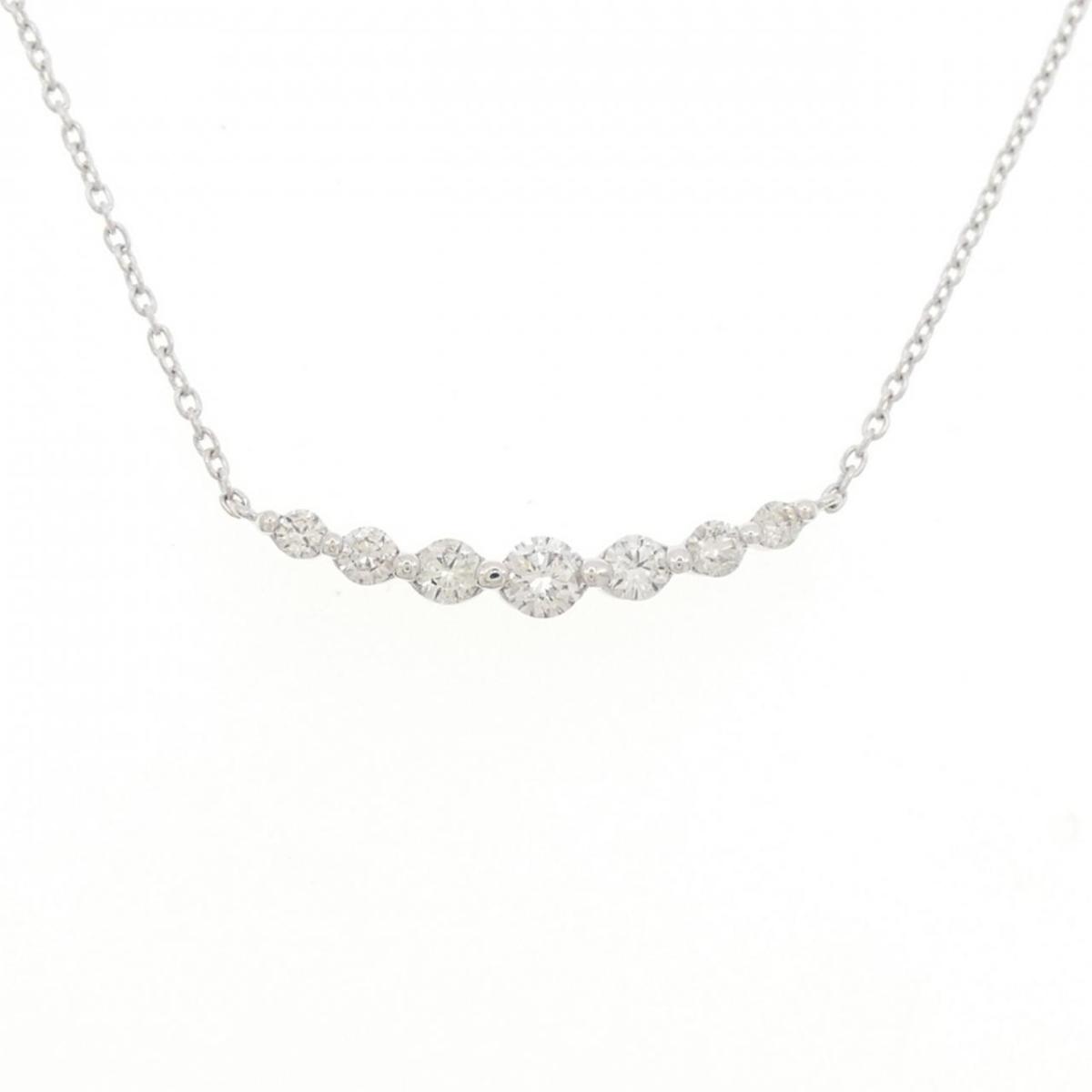 【KOMEHYO】 K18WG ダイヤモンド ネックレス 0.36CT【中古】 【コメ兵】