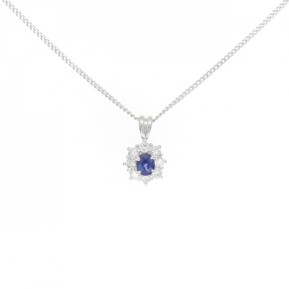 【KOMEHYO】 PT900/PT850 サファイヤ ネックレス 0.46CT【中古】 【コメ兵】