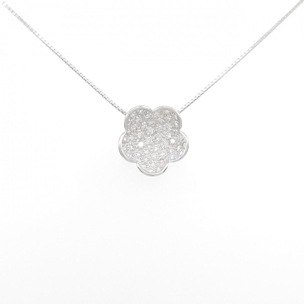 【KOMEHYO】 K18WG フラワー ダイヤモンド ネックレス 0.96CT【中古】 【コメ兵】｜KOMEHYO ONLINESTORE 店
