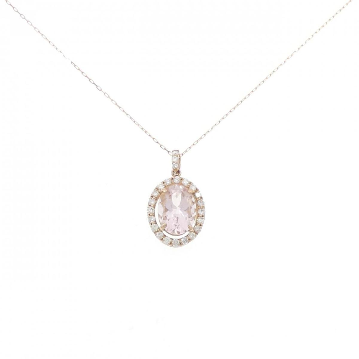【KOMEHYO】 【新品】K18PG モルガナイト ネックレス 1.12CT【新品】 【コメ兵】