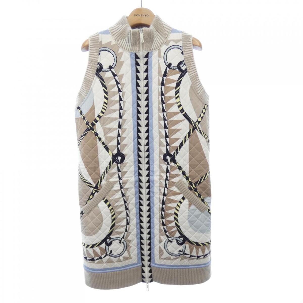 楽天市場】HERMES エルメス ダウンベスト メンズ ラム レザー シルク