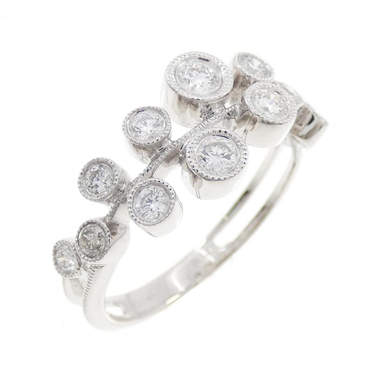 【KOMEHYO】 K18WG ダイヤモンド リング 0.46CT【中古】 【コメ兵】