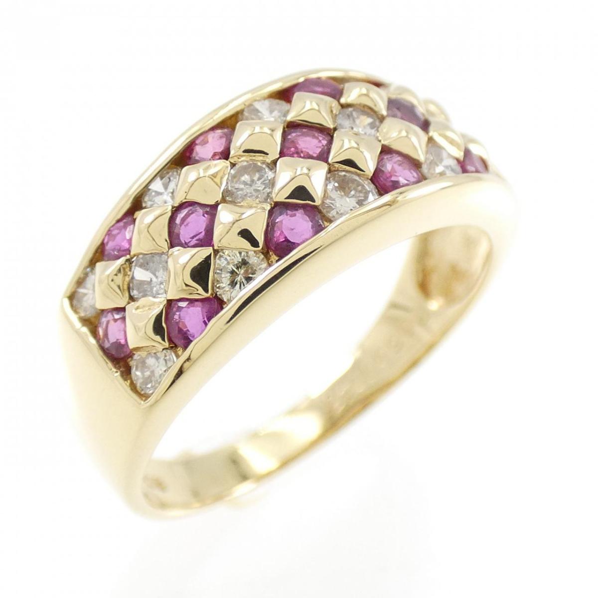 K18YG ルビー リング 0.60CT【中古】