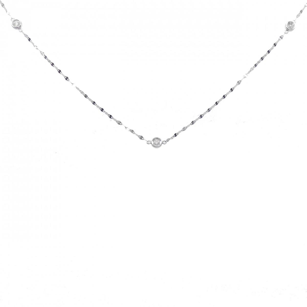 【KOMEHYO】 K18WG ダイヤモンド ネックレス 0.35CT【中古】 【コメ兵】