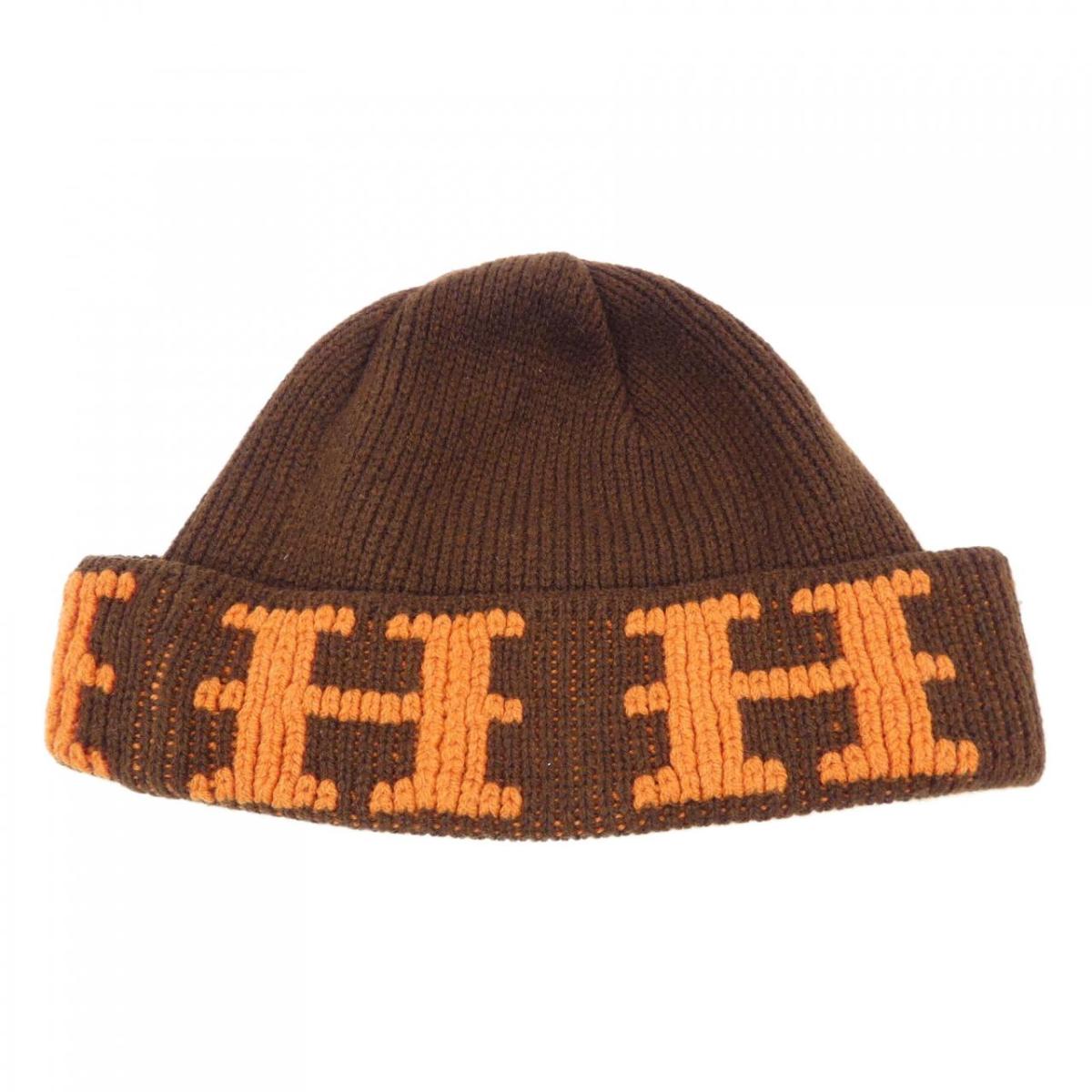 楽天市場】HERMES エルメス Hロゴ ニット 帽子 ニットキャップ