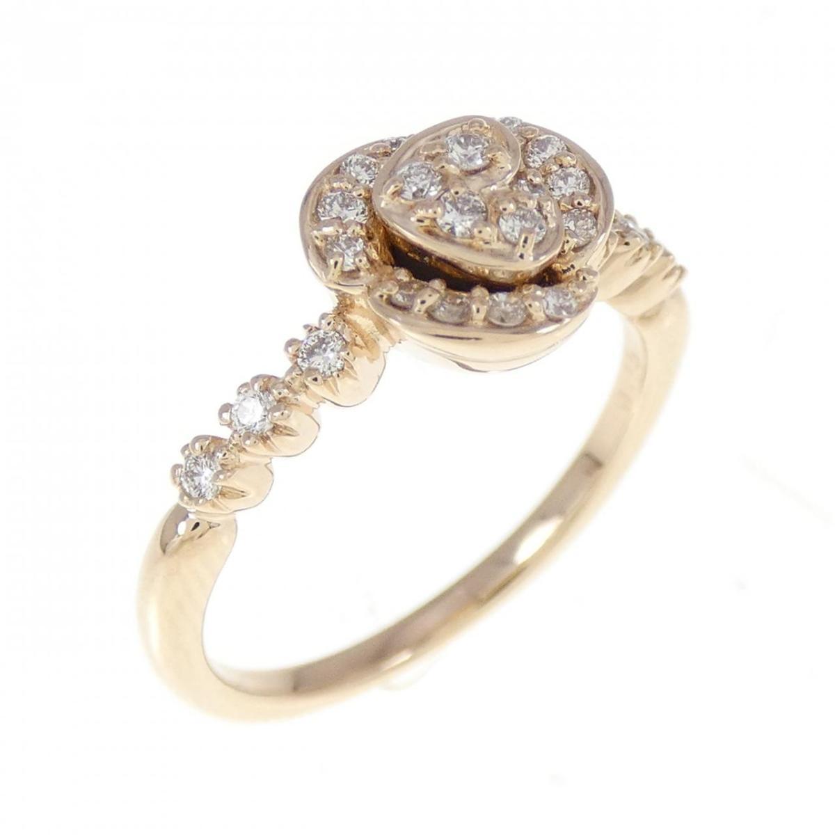 【KOMEHYO】 K18PG ダイヤモンド リング 0.15CT【中古】 【コメ兵】