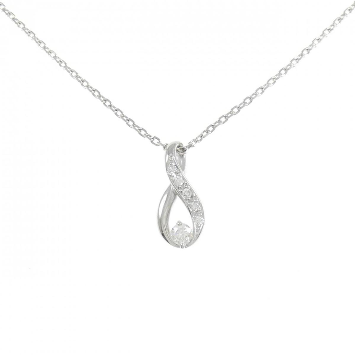 【KOMEHYO】 PT900/PT850 ダイヤモンド ネックレス 0.15CT【中古】 【コメ兵】