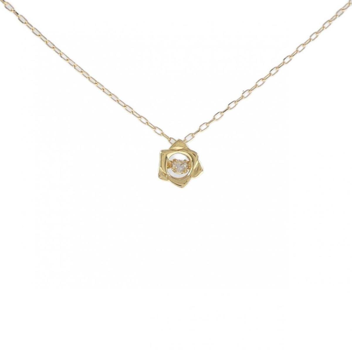 【KOMEHYO】 K18YG ダイヤモンド ネックレス 0.046CT【中古】 【コメ兵】