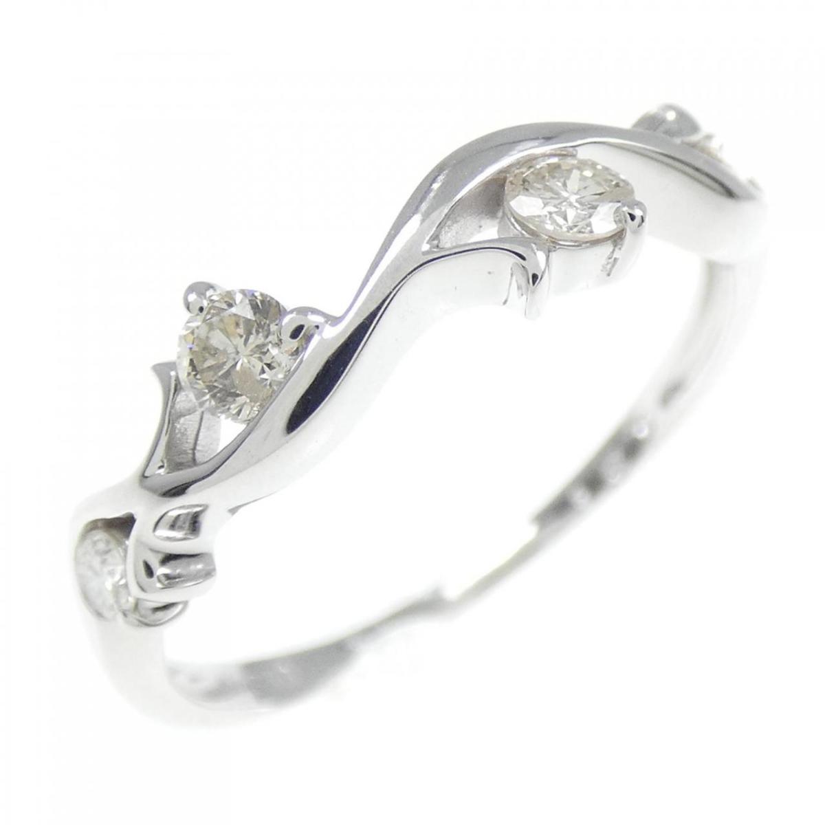【KOMEHYO】 K18WG ダイヤモンド リング 0.21CT【中古】 【コメ兵】