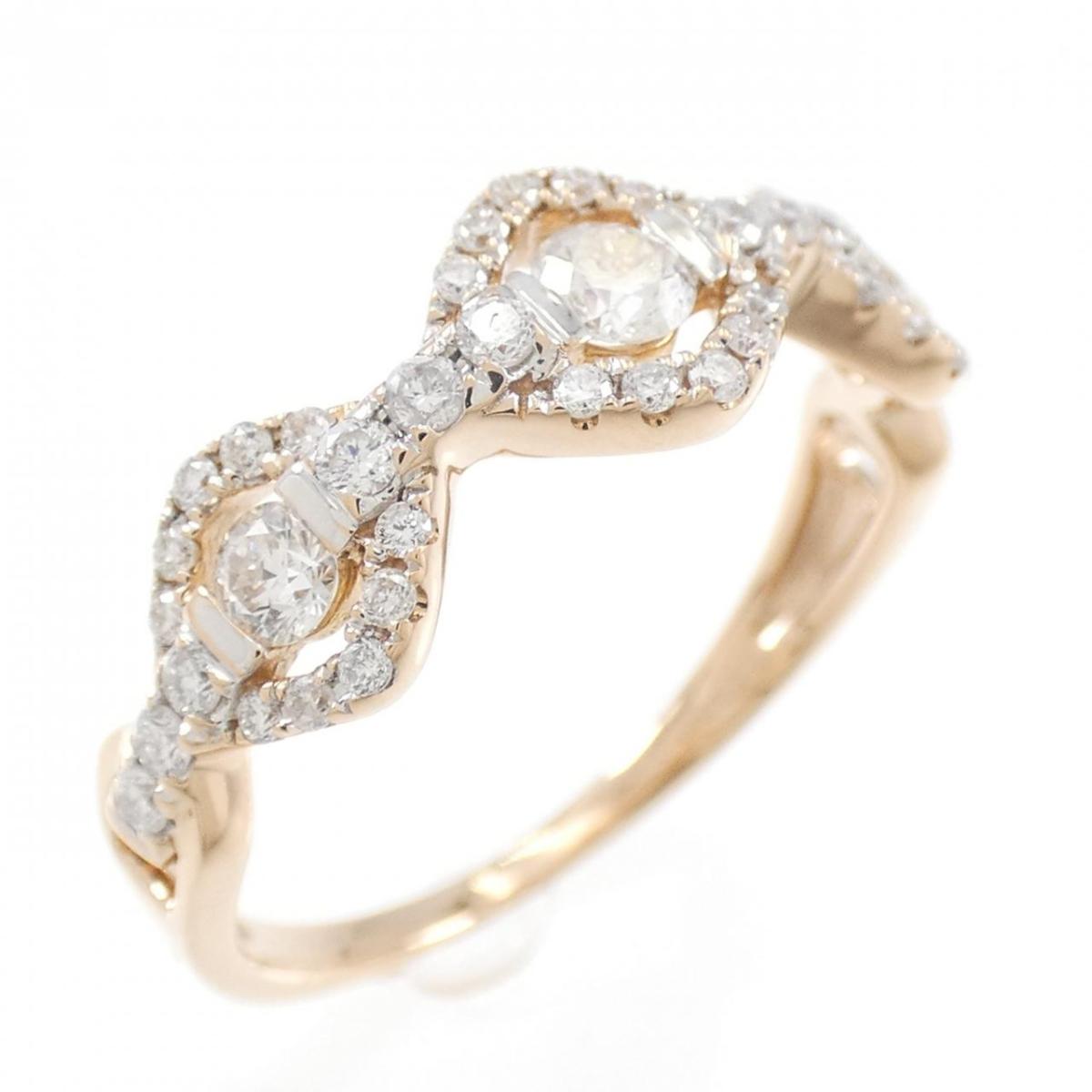 【KOMEHYO】 K18PG ダイヤモンド リング 0.57CT【中古】 【コメ兵】