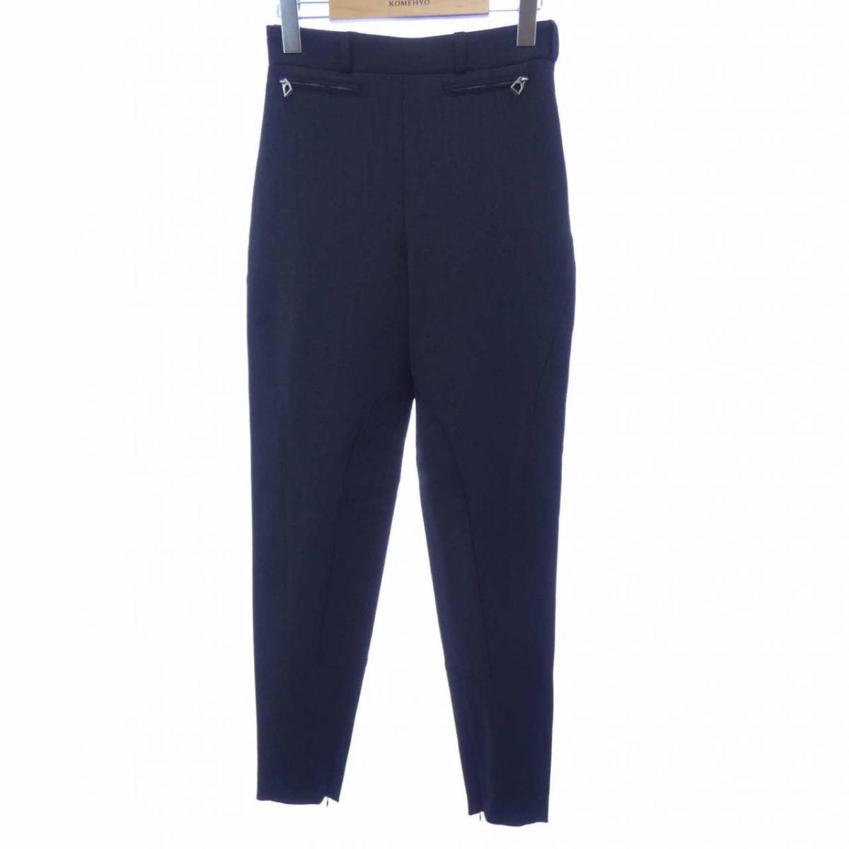 楽天市場】【エルメス】Hermes セリエボタン レザー ストレート パンツ