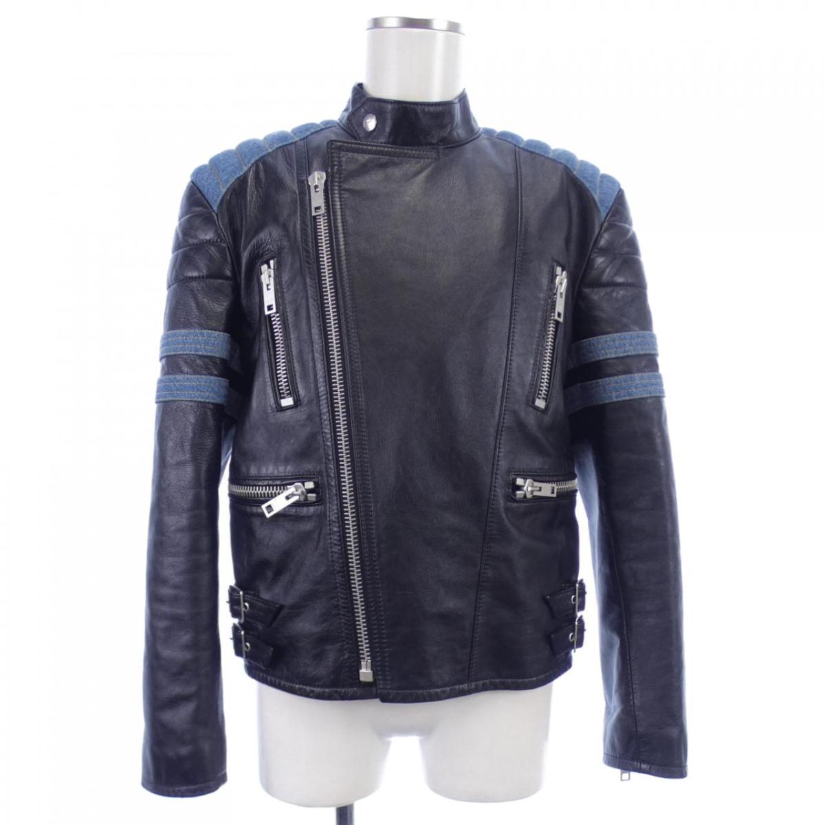 楽天市場】セリーヌ レザー ジャケット スタッズ 40 Mサイズ