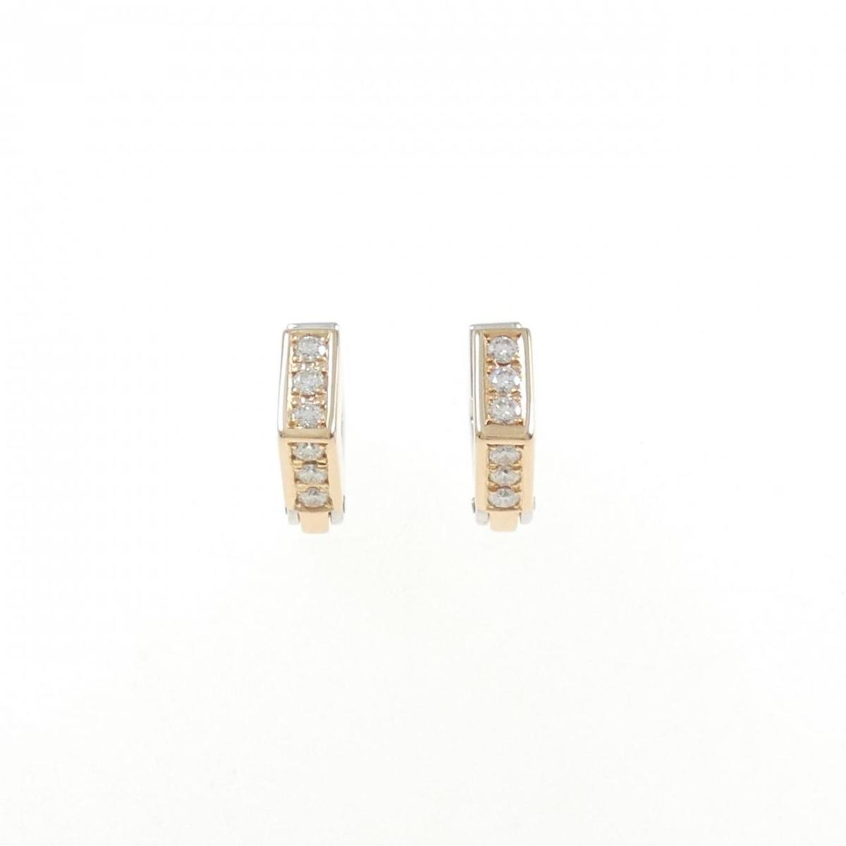【KOMEHYO】 K18PG/K18WG ダイヤモンド イヤリング 0.30CT【中古】 【コメ兵】