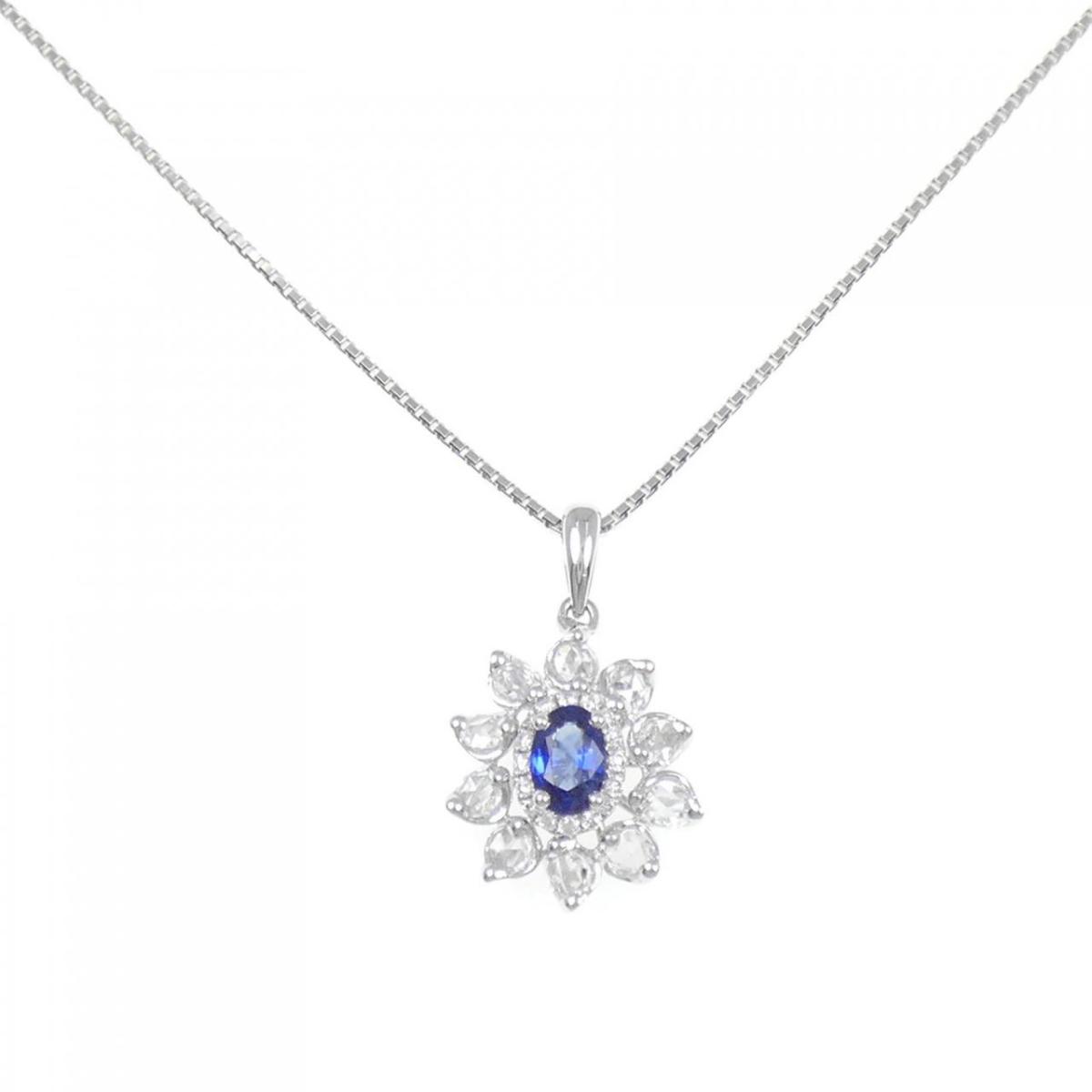【KOMEHYO】 K18WG サファイヤ ネックレス【中古】 【コメ兵】