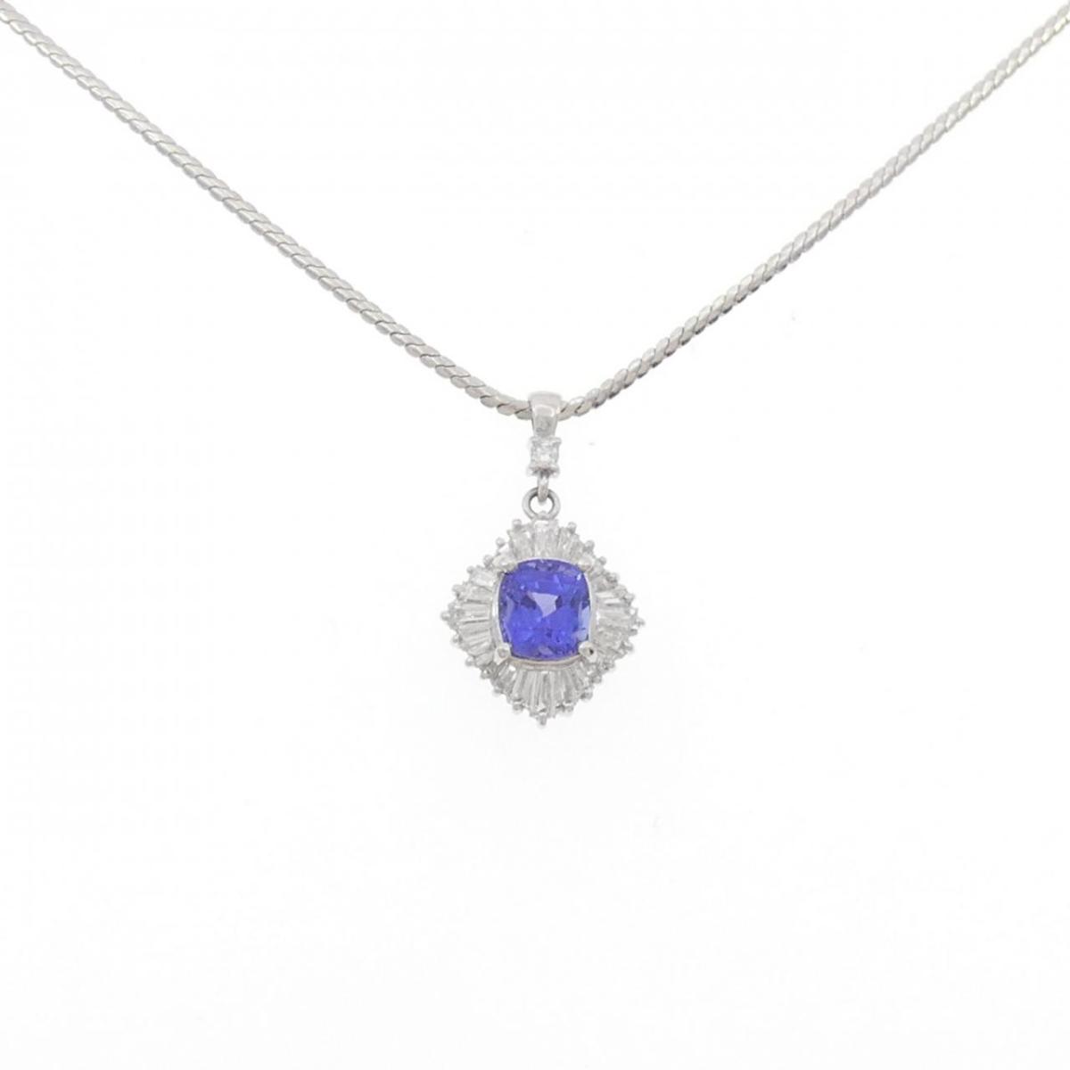 【KOMEHYO】 PT850 タンザナイト ネックレス 1.18CT【中古】 【コメ兵】｜KOMEHYO ONLINESTORE 店 75,405円