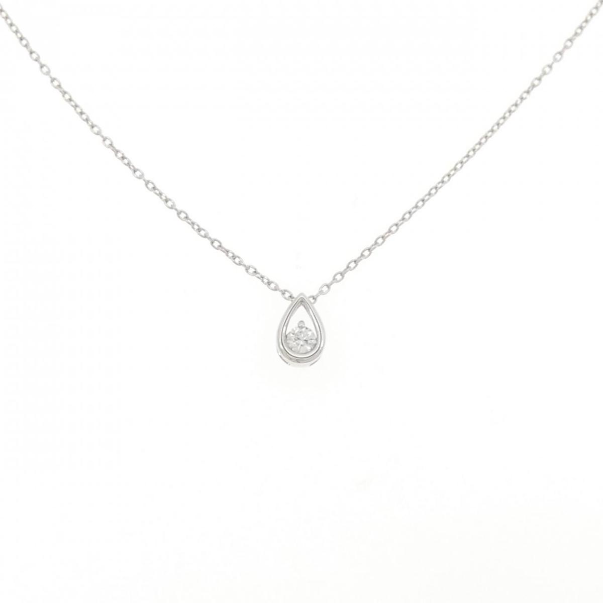 【KOMEHYO】 K14WG/K10WG ダイヤモンド ネックレス 0.07CT【中古】 【コメ兵】