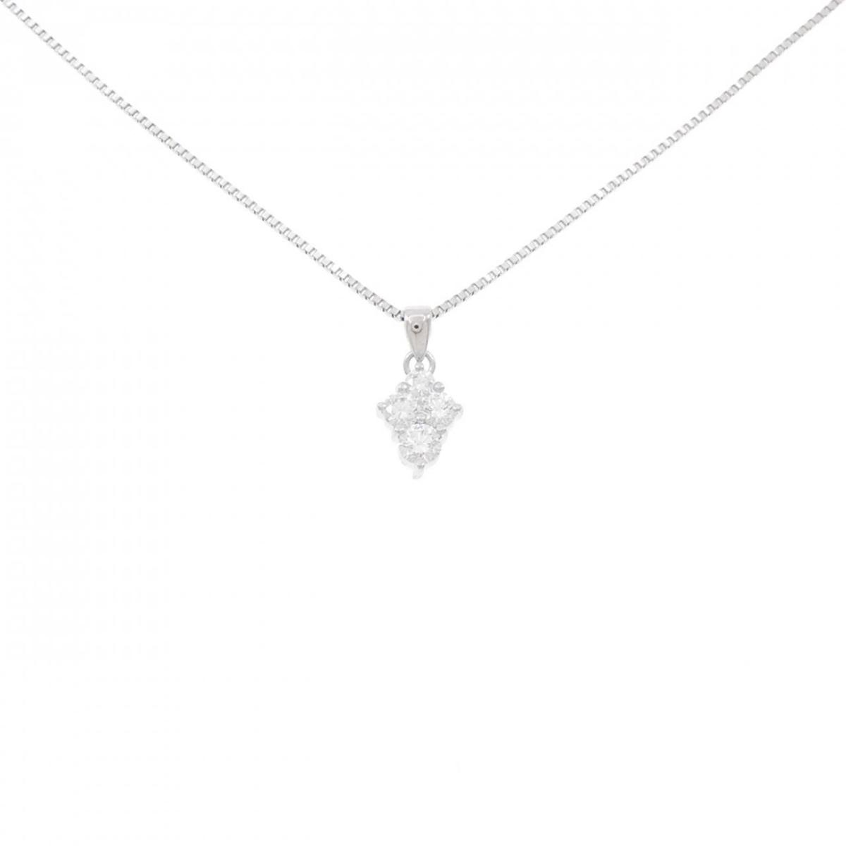 【KOMEHYO】 PT900/PT850 ダイヤモンド ネックレス 0.25CT【中古】 【コメ兵】
